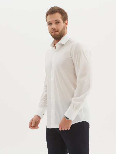 Сорочка Dave Raball цвета айвори Super Slim fit 000251