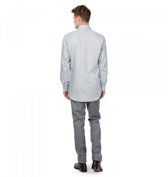 Серая сорочка Colletto Bianco Regular fit 009672 RF 