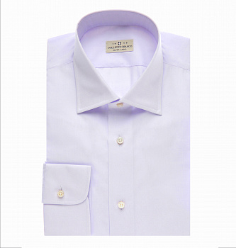 Сиреневая сорочка Colletto Bianco Regular fit из ткани Albini 007322
