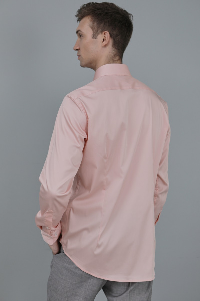 Персиковая сорочка Dave Raball Slim fit 000075 