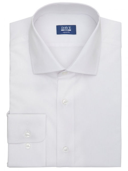 Белая сорочка Dave Raball Regular fit из органического хлопка 000125