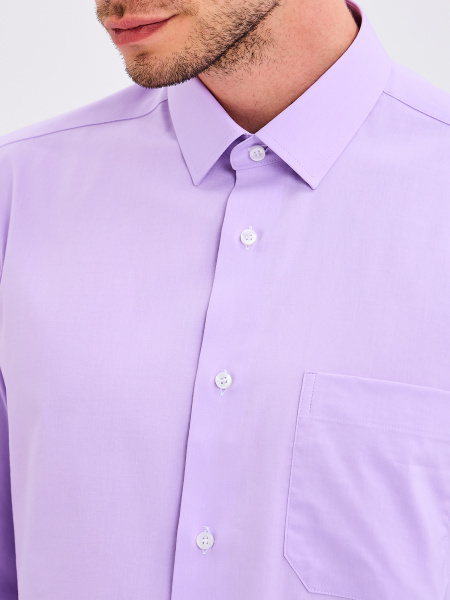 Рубашка Dave Raball Slim fit сиреневая 000324 SF 