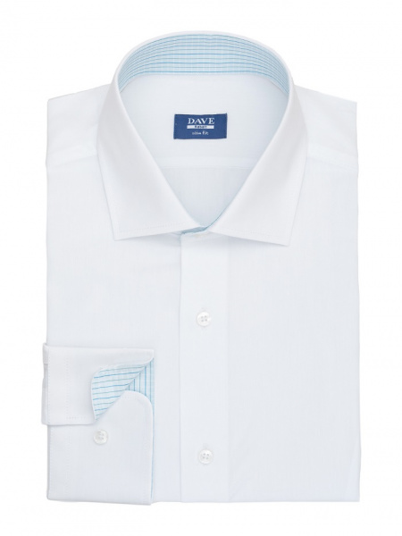 Белая сорочка Dave Raball Slim fit 000160 