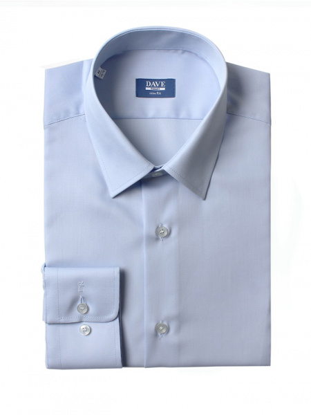 Голубая сорочка Dave Raball Slim fit 000119
