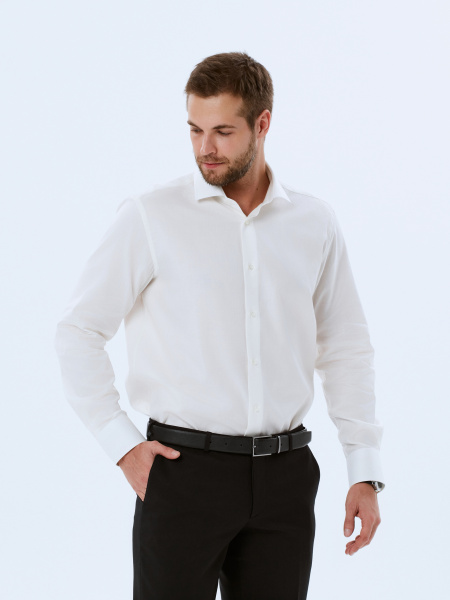 Сорочка Colletto Nuovo айвори Regular fit 000233
