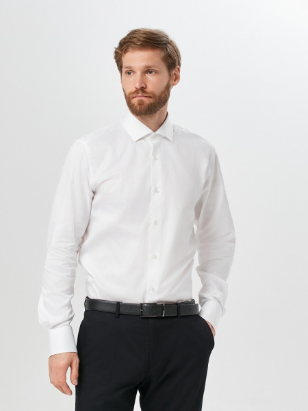 Белая сорочка Colletto Nuovo Slim fit 000170