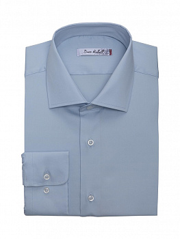 Рубашка Dave Raball  голубая гладь Slim fit N000100 SF