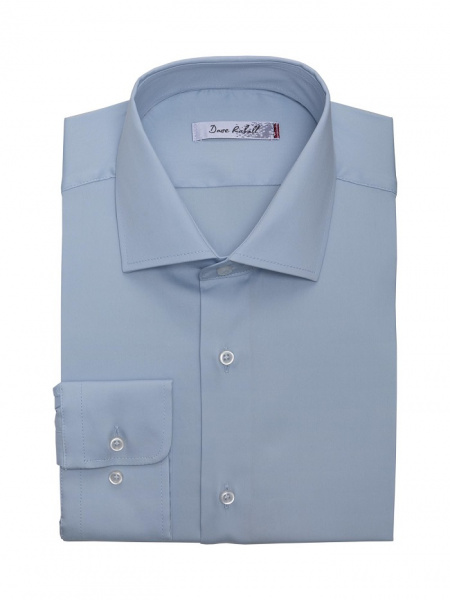 Рубашка Dave Raball  голубая гладь Slim fit N000100 SF
