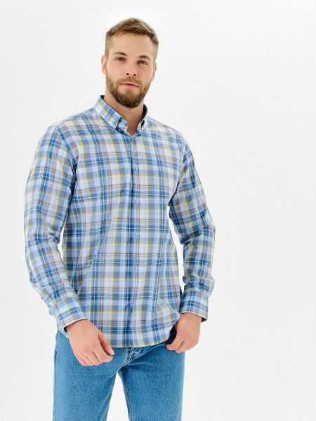 Рубашка Dave Raball Slim fit воротник на пуговицах 000205 