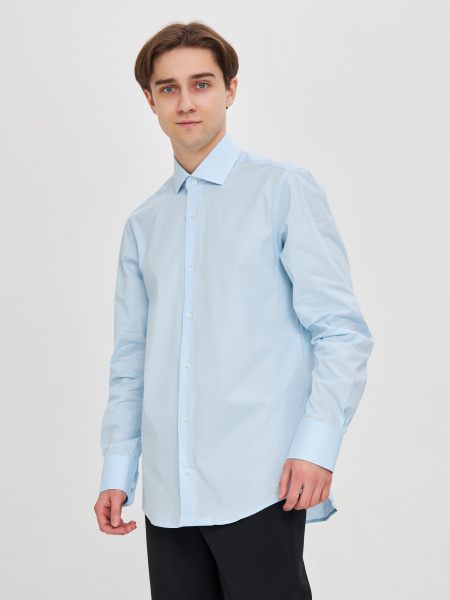 Рубашка Dave Raball Slim fit голубая 000303 SF 